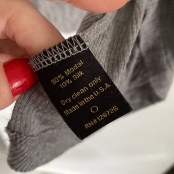 KAIN LABEL one size Heather grey ribbed tank top cami - Picture 3 of 6